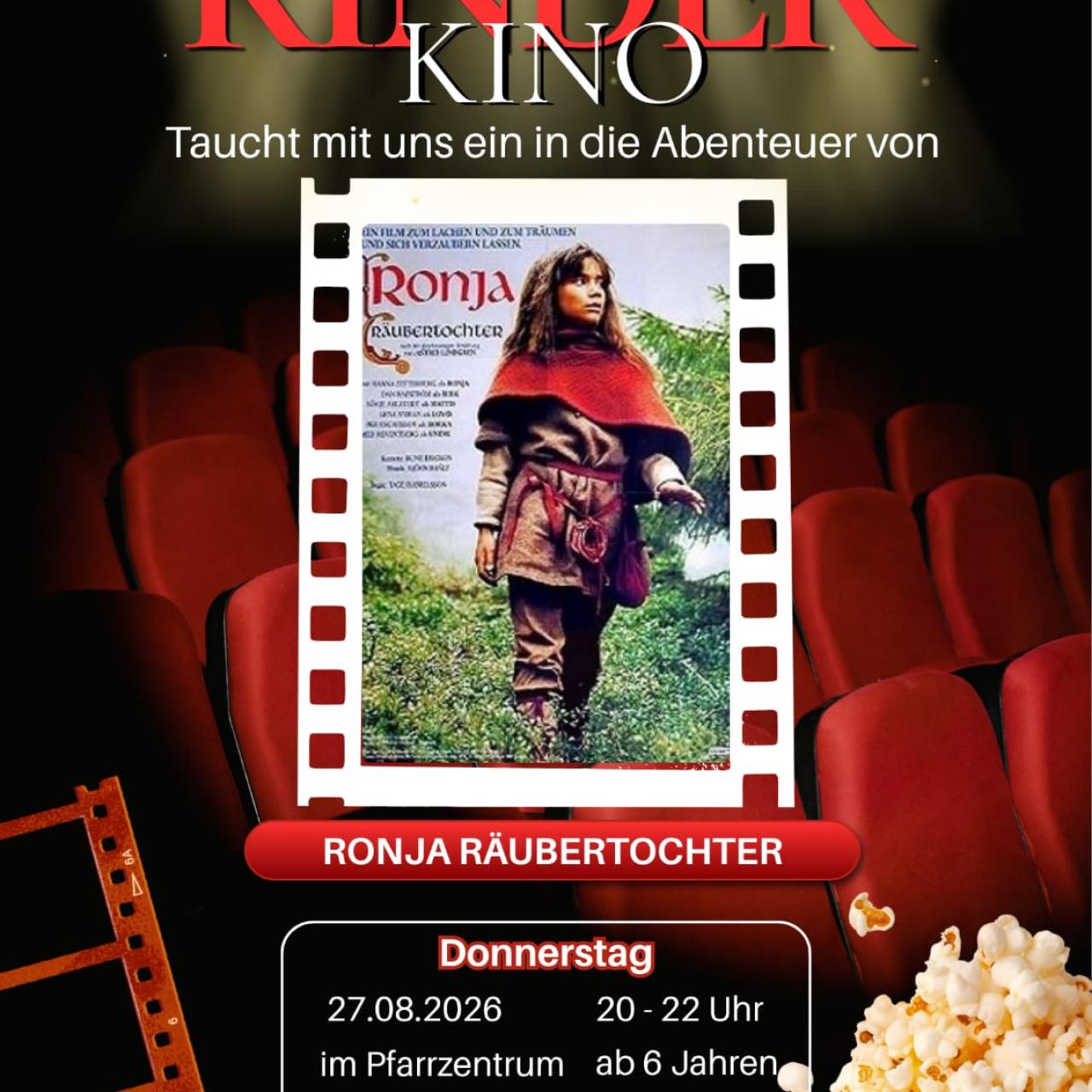 Ferienaktion Kinderkino "Ronja Räubertocher"