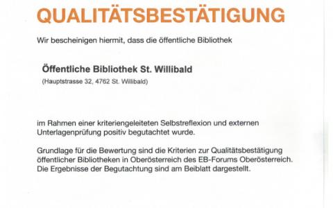 Qualitätsbestätigung